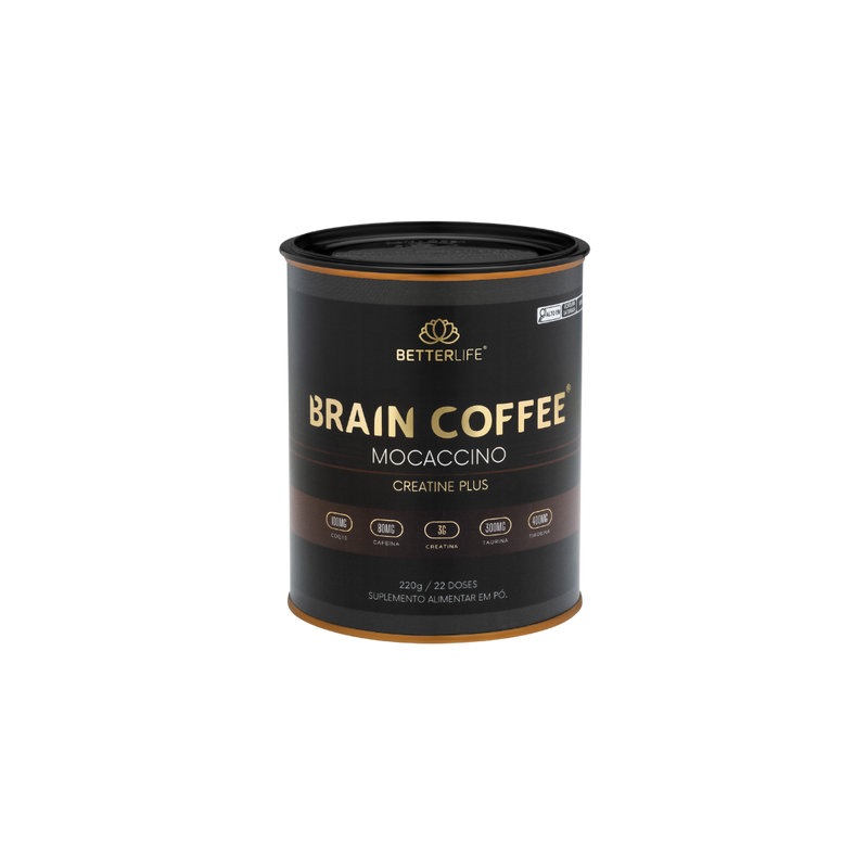 Brain Coffee Mocaccino Creatine Plus 220g - Transforme suas manhãs - Nacional Descontos